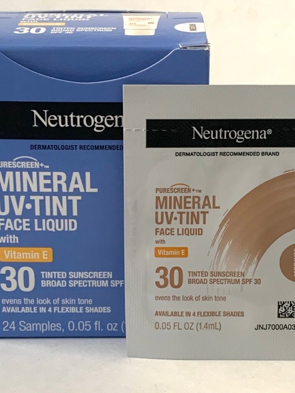 24 samples Neutrogena Mineral UV-Tint Face Liquid - Medium